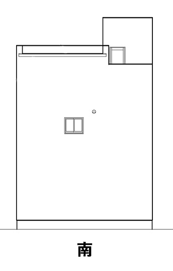 大阪市生野区TATSUMIKITA MODEL HOUSE 立面図 南
