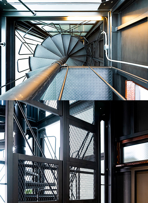 大阪市生野区TATSUMIKITA MODEL HOUSE 螺旋階段『DINOSAUR-BONE』